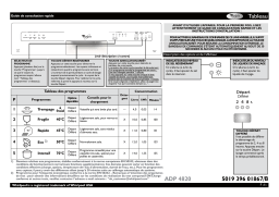 Whirlpool ADP 4820 SL Manuel utilisateur