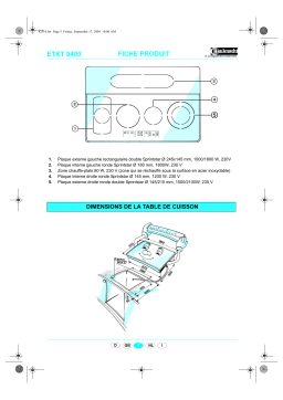 Whirlpool ETKT 9400 IN Manuel utilisateur