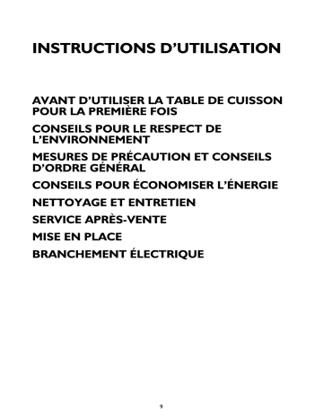 AKM330/NB | Mode d'emploi | Whirlpool AKM330/IX Manuel utilisateur | Fixfr