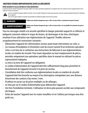 AKS 2000/WH | AKS 2000/IX | Mode d'emploi | Whirlpool AKS 2000/NB Manuel utilisateur | Fixfr