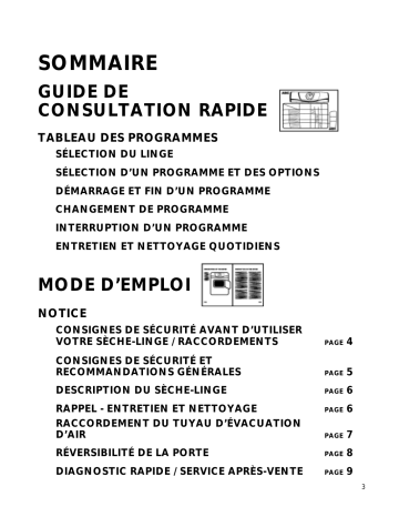 MYU070EDWT       MM | Mode d'emploi | Whirlpool MYU070EDWG       MM Manuel utilisateur | Fixfr