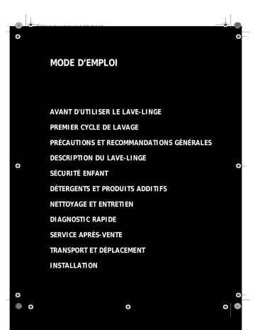 Mode d'emploi | Whirlpool AWM 8000 Manuel utilisateur | Fixfr