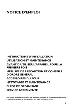 Whirlpool ACM 934/1 WH Manuel utilisateur