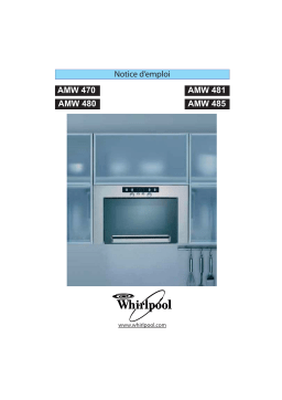 Whirlpool AMW 480 NB Manuel utilisateur