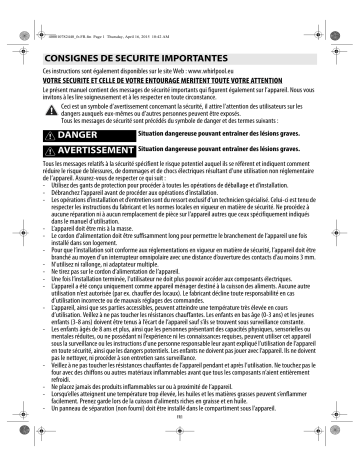 ACM 932/BF | ACM839NE | ACM 932/BA | ACM 837/BF | ACM 832/BA | ACM 1032/BA | ACM 932/BA/S | ACM 883/NE | Mode d'emploi | Whirlpool ACM 1032/NE Manuel utilisateur | Fixfr