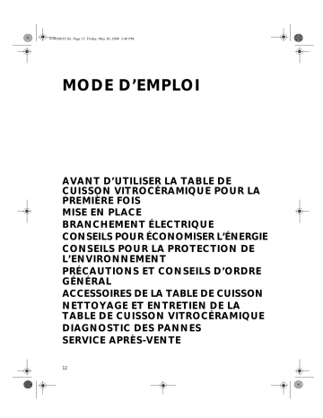 MC7HX42TGS | Mode d'emploi | Whirlpool MC6HX41TGS Manuel utilisateur | Fixfr