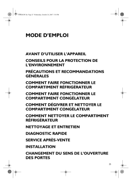 Whirlpool KDA 2350 WS Manuel utilisateur