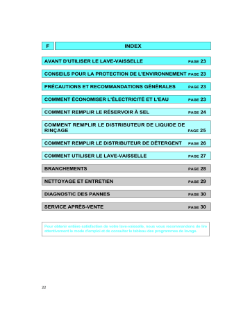 ADG 993/1 AV | ADG 993/1 WH | ADP 991/1 WH | ADG 993/3 IX | ADG 993/3 NB | ADP 941/3 WH | ADP 962/3 WHM | ADP972/2 WHM | ADP 951/2 WH(6910) | ADP 962/2 WHM | ADP 915/2 WH | ADP 915/3 WH | ADP 905 WHM | Mode d'emploi | Whirlpool ADG 993/1 NB Manuel utilisateur | Fixfr