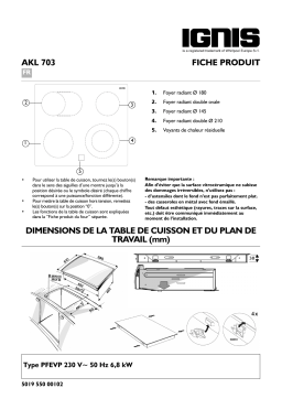 Whirlpool AKL 703 NE Manuel utilisateur