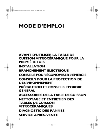 Mode d'emploi | Whirlpool PRS 300/NE Manuel utilisateur | Fixfr