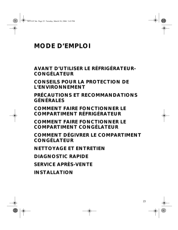 ARC 5580/AL | ARC 5560/AL | ARC 5560 | ARC 5670 | ARC 5441 | ARC 5440 | Mode d'emploi | Whirlpool CBA 282/AL Manuel utilisateur | Fixfr