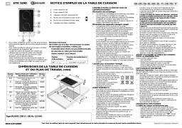 Whirlpool ETK 5240 IN Manuel utilisateur