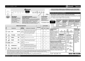 Mode d'emploi | Whirlpool GSF 6619R  PC Manuel utilisateur | Fixfr