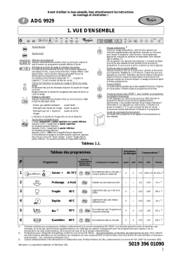 Whirlpool ADG 9929/1 Manuel utilisateur