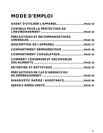 ARC 8120/AL | ARC 8120/IX | Mode d'emploi | Whirlpool ARC 8120 Manuel utilisateur | Fixfr