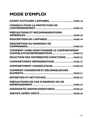 ARC 8140/AL | Mode d'emploi | Whirlpool ARC 8140/IX Manuel utilisateur | Fixfr