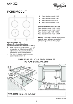 Whirlpool AKM 302 IX Manuel utilisateur