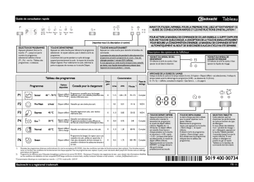 GSFK 6203A2W | Mode d'emploi | Bauknecht GSUK 6203A2I Manuel utilisateur | Fixfr