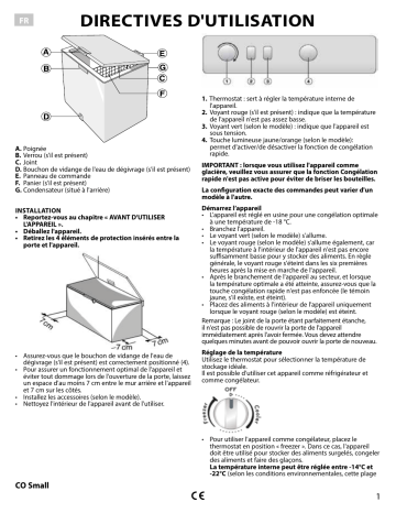 OS 1A 200 H 2 | OS 1A 100 2 | Mode d'emploi | Whirlpool PFH 206 A++ Manuel utilisateur | Fixfr