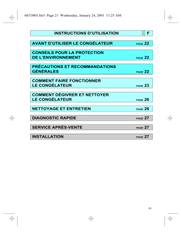 CVT4095 | Mode d'emploi | Whirlpool CA 7095 Manuel utilisateur | Fixfr