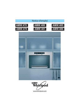 Whirlpool AMW 478 IX Manuel utilisateur