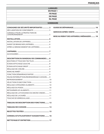 Mode d'emploi | Whirlpool AMW 503/IX Manuel utilisateur | Fixfr