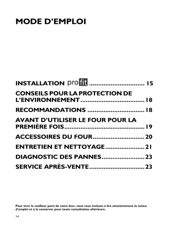 AKS184/IX | AKS188/IX | AKS 185/NB | AKS 185/WH | AKS187/IX | AKS 187/IX/01 | GMA 6422/IXL | AKS 185/IX | Mode d'emploi | Whirlpool AKS 186/IX Manuel utilisateur | Fixfr