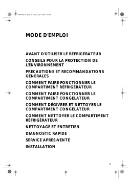 Whirlpool DPB 25 Manuel utilisateur