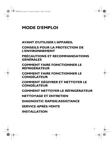 Mode d'emploi | Whirlpool DP145 Manuel utilisateur | Fixfr