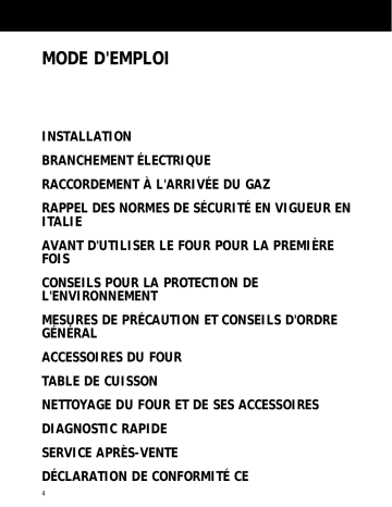 AKR 047/IX | Mode d'emploi | Whirlpool AKR 047/WH Manuel utilisateur | Fixfr