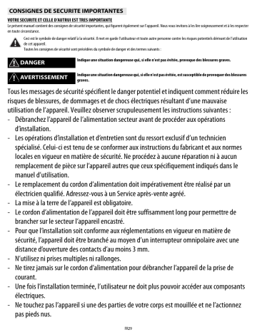 Mode d'emploi | Whirlpool ELCK 8250 IN Manuel utilisateur | Fixfr