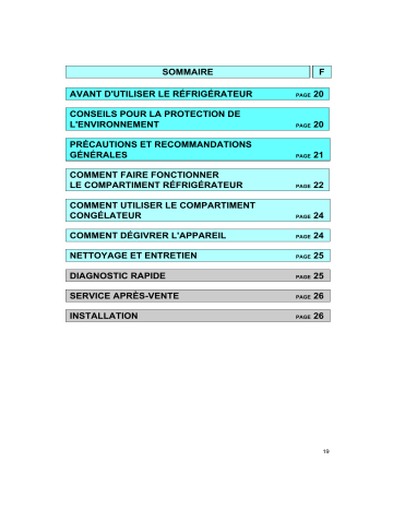 Mode d'emploi | Whirlpool KVIE 2009/A-LH Manuel utilisateur | Fixfr