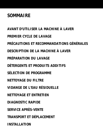 AWT 5128 | AWT 6104/1 | AWT 6104 | AWT 6124/1 | Mode d'emploi | Whirlpool AWT 6124 Manuel utilisateur | Fixfr