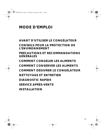 CFH-134 | 2CFH-134 | 2CFH-162 | CFH-950 | CFH-112 | 2CFH-96 | 2CFH-112 | CFH-1120 | CFH-162 | Mode d'emploi | Whirlpool CFH-96 Manuel utilisateur | Fixfr