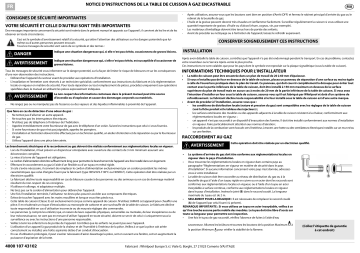 AKM 250/NB | AKI 460/NB | AKI 460/IX | AKI 460/WH | AKM 250/WH | Mode d'emploi | Whirlpool AKM 250/IX Manuel utilisateur | Fixfr