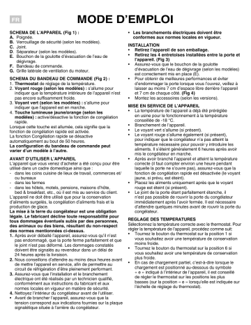 OS 1A 250 H | OS 1A 450 H | OS 1A 300 H | Mode d'emploi | Whirlpool OS 1A 400 H Manuel utilisateur | Fixfr