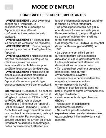 Mode d'emploi | Whirlpool OS 1A 200 H Manuel utilisateur | Fixfr