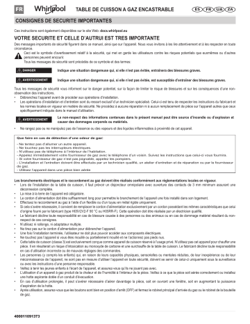 Mode d'emploi | Whirlpool AKT 404/NB Manuel utilisateur | Fixfr