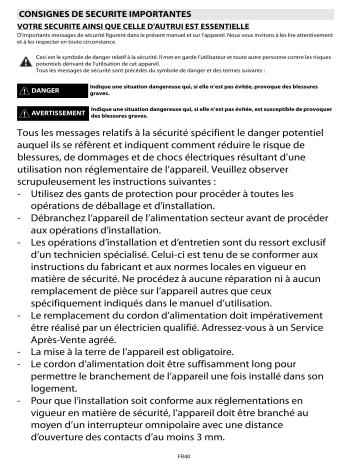 Mode d'emploi | Whirlpool ELVE 8160/PT Manuel utilisateur | Fixfr