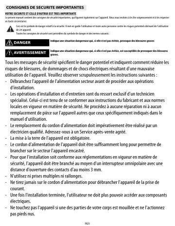 Mode d'emploi | Whirlpool ECN 8261 IN Manuel utilisateur | Fixfr