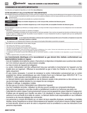 Mode d'emploi | Whirlpool TGV 6645 SW Manuel utilisateur | Fixfr