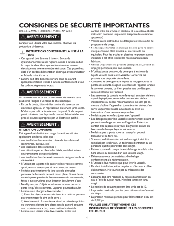 Mode d'emploi | Whirlpool ADP 1073 WH Manuel utilisateur | Fixfr