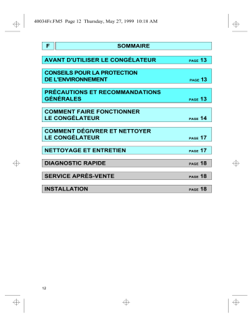 AFG 380/G-T | GK 2930/0 TWS | Mode d'emploi | Whirlpool AFE 115/G CV 291 Manuel utilisateur | Fixfr