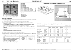 Whirlpool TGW 5466/IN/01 Manuel utilisateur