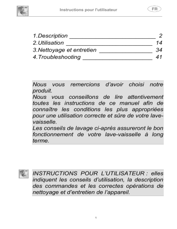 Mode d'emploi | Whirlpool ADG 50205 Manuel utilisateur | Fixfr