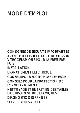 Whirlpool PCTTC141160F Manuel utilisateur