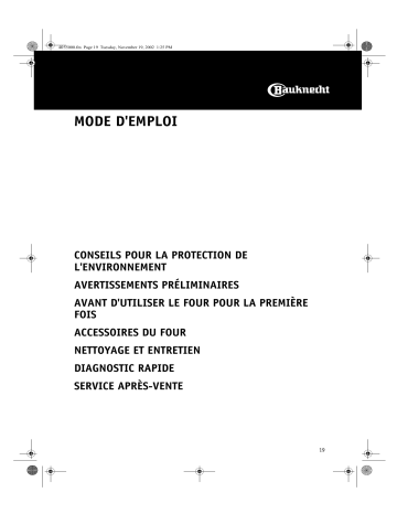 ELZD 4966 IN | Mode d'emploi | Whirlpool ELZD 4966 AL Manuel utilisateur | Fixfr