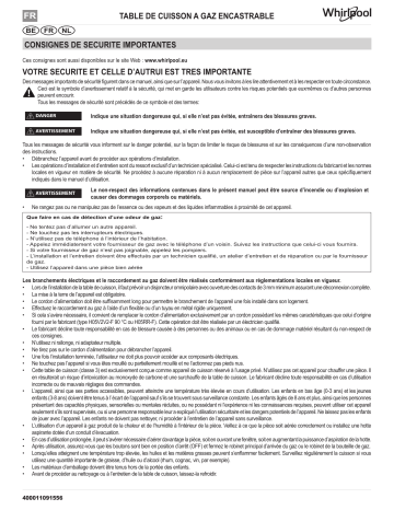 AKR 3700/IX | AKR 360/IX | Mode d'emploi | Whirlpool AKR 331/IX Manuel utilisateur | Fixfr