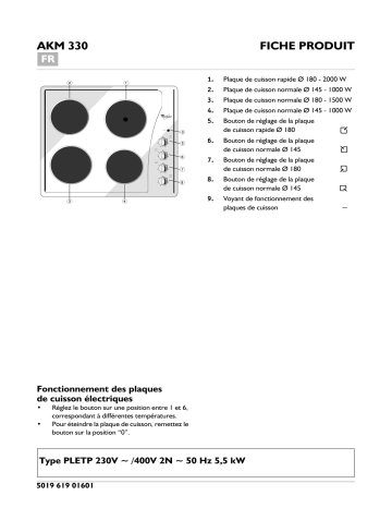 Mode d'emploi | Whirlpool AKM 330 IX Manuel utilisateur | Fixfr