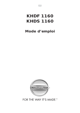 Whirlpool KHDF 1160/I Manuel utilisateur